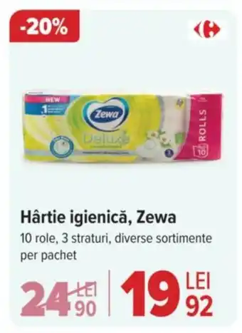 Carrefour Hârtie igienică, Zewa Ofertă