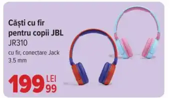 Carrefour Căşti cu fir pentru copii JBL JR310 Ofertă