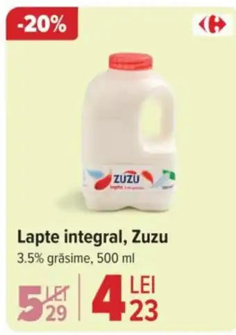 Carrefour Lapte integral, Zuzu Ofertă