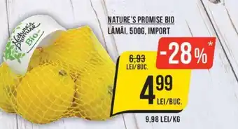 Mega Image NATURE'S PROMISE BIO LĂMÂI, 500G, IMPORT Ofertă
