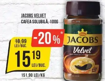 Mega Image JACOBS VELVET CAFEA SOLUBILĂ, 100G Ofertă