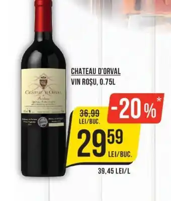 CHATEAU D'ORVAL VIN ROŞU, 0.75L