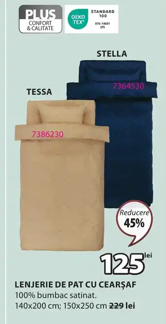 JYSK LENJERIE DE PAT CU CEARŞAF Ofertă