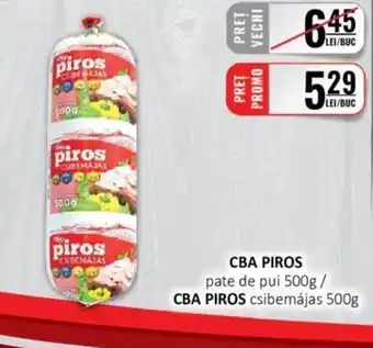 CBA CBA PIROS pate de pui 500g Ofertă