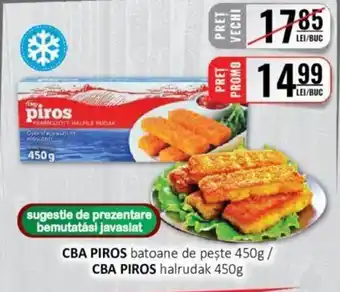 CBA CBA PIROS batoane de peşte 450g Ofertă