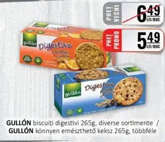 CBA GULLÓN biscuiți digestivi 265g, diverse sortimente Ofertă