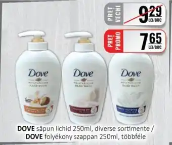 CBA DOVE săpun lichid 250ml, diverse sortimente Ofertă