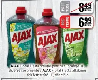 AJAX Floral Fiesta soluție pentru suprafeţe 1L, diverse sortimente