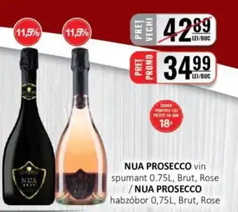 NUA PROSECCO vin spumant 0.75L, Brut, Rose