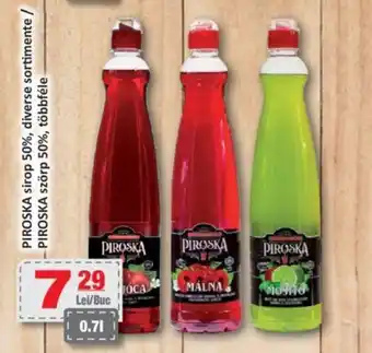 CBA PIROSKA sirop 50%, diverse sortimente Ofertă