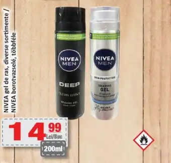 CBA NIVEA gel de ras, diverse sortimente Ofertă