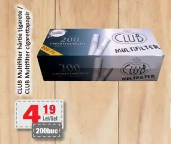 CBA CLUB Multifilter hârtie ţigarete Ofertă