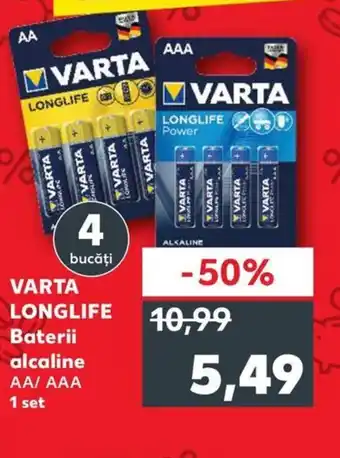 Kaufland VARTA LONGLIFE Baterii alcaline Ofertă
