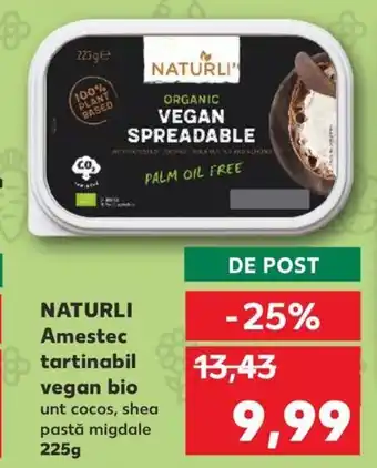 Kaufland NATURLI Amestec tartinabil vegan bio Ofertă