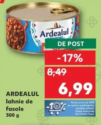 Kaufland ARDEALUL lahnie de fasole Ofertă