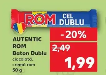 Kaufland AUTENTIC ROM Baton Dublu Ofertă