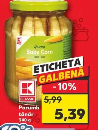 Kaufland Porumb tânăr 340 g Ofertă