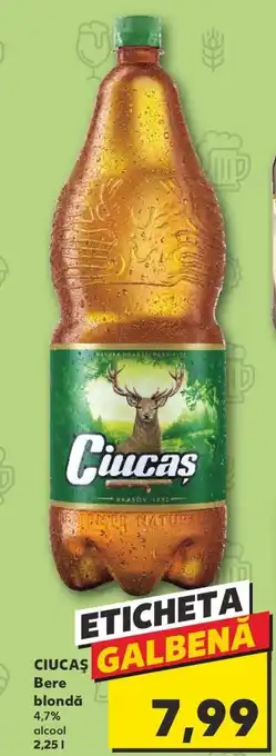 Kaufland CIUCAŞ Bere blondă 2.25L Ofertă