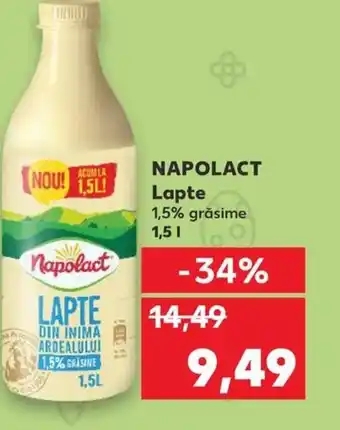 Kaufland NAPOLACT Lapte 1.5L Ofertă