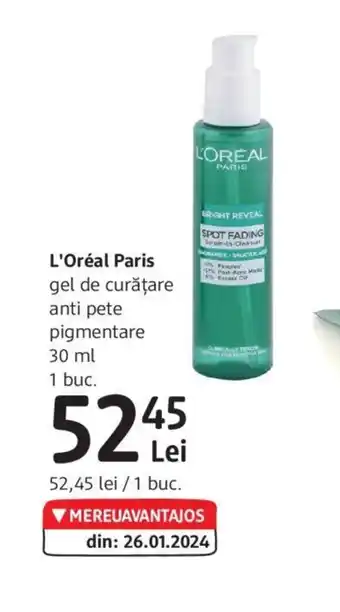 DM L'Oréal Paris gel de curăţare anti pete pigmentare 30 ml Ofertă