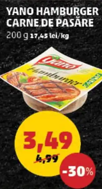 YANO HAMBURGER CARNE DE PASÅRE