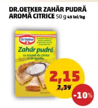 Penny DR.OETKER ZAHĂR PUDRĂ AROMĂ CITRICE Ofertă