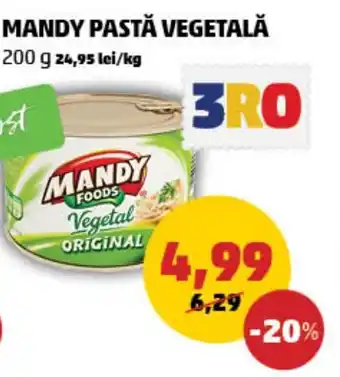 MANDY PASTĂ VEGETALĂ