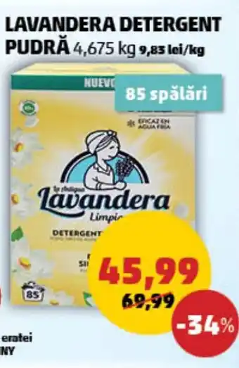 Penny LAVANDERA DETERGENT PUDRĂ Ofertă