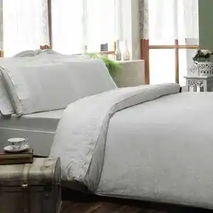 Favi Lenjerie pat satin de lux,6 piese TAC, Jakar Alida Ekru Ofertă