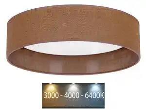 Favi Plafonieră LED VELVET LED/24W/230V 3000/4000/6400K maro Brilagi Ofertă