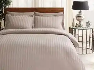 Favi Lenjerie pat jacquard satin de lux, 6 piese, TAC Place Bej (Vizon) Ofertă