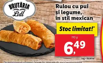 Lidl Rulou cu pui şi legume, în stil mexican Ofertă