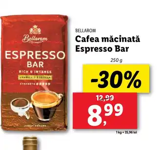 Lidl BELLAROM Cafea măcinată Espresso Bar Ofertă