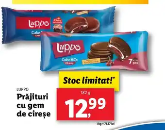 Lidl LUPPO Prăjituri cu gem de cireșe Ofertă