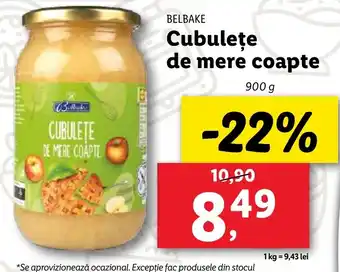 Lidl BELBAKE Cubuleţe de mere coapte Ofertă