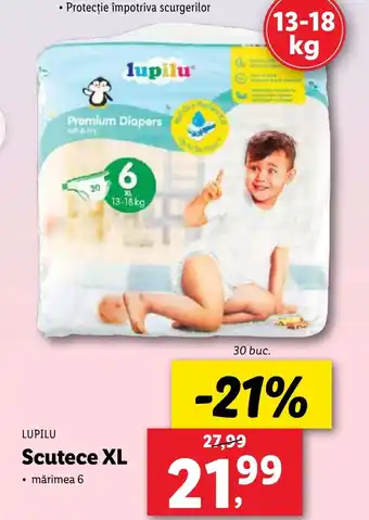Lidl LUPILU Scutece XL Ofertă