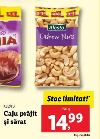 Lidl ALESTO Caju prăjit şi sărat Ofertă