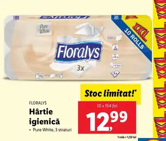 Lidl FLORALYS Hârtie igienicǎ Ofertă