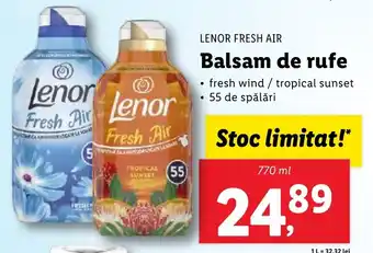 Lidl LENOR FRESH AIR Balsam de rufe Ofertă