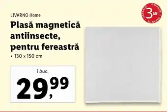 Lidl LIVARNO Home Plasă magnetică antiinsecte, pentru fereastră Ofertă