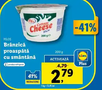 Lidl PILOS Brânzică proaspătă cu smântână Ofertă
