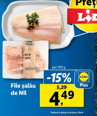 Lidl File şalău de Nil Ofertă