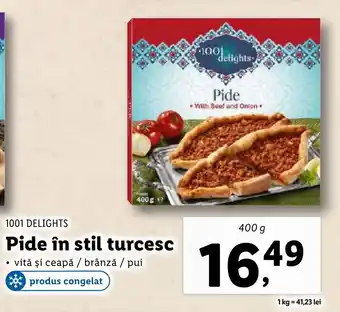 1001 DELIGHTS Pide în stil turcesc