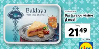 Lidl 1001 DELIGHTS Baclava cu visine si nuci Ofertă