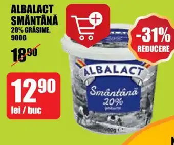 Auchan ALBALACT SMÂNTÂNĂ 20% GRASIME, 900g Ofertă