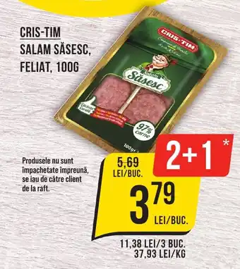 Mega Image CRIS-TIM SALAM SĂSESC, FELIAT, 100G Ofertă