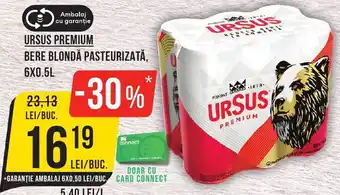 BERE BLONDĂ PASTEURIZATĂ, 6X 0.5L