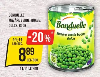 Mega Image BONDUELLE MAZĂRE VERDE, BOABE, DULCE, 800G Ofertă