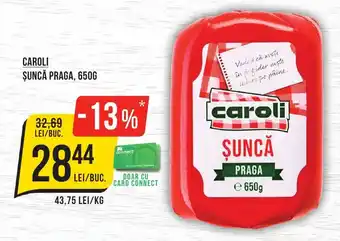 Mega Image CAROLI ŞUNCĂ PRAGA, 650G Ofertă