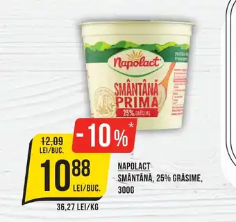 Mega Image NAPOLACT SMÂNTÂNĂ, 25% GRĂSIME, 300G Ofertă